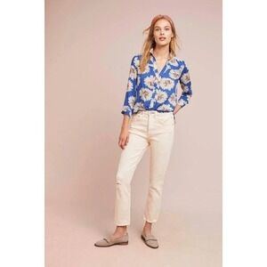 Anthropologie 14 of 52 Conversations Top Size 4 Colloquial Pintucked Padmasana